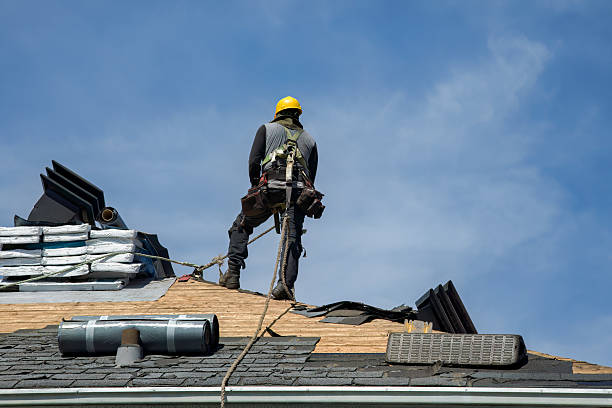 Professional Gutter Installation technician working in Folsom, LA